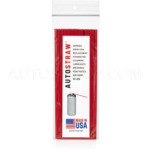 7” RED STRAW, 100 PC. PACK