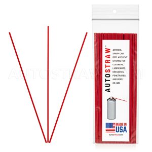 7” RED STRAW, 100 PC. PACK