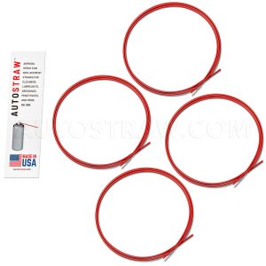50 ” RED STRAW,  4 PC. PACK